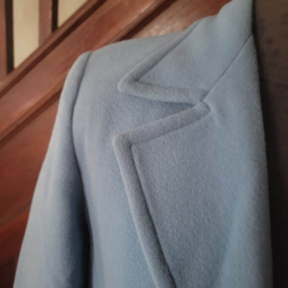 Rafaella Womens Light Blue Soft Wool & Cashmere Blazer Size 12 - Picture 2 of 6
